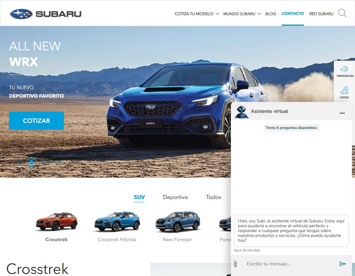 Sabaru Chatbot